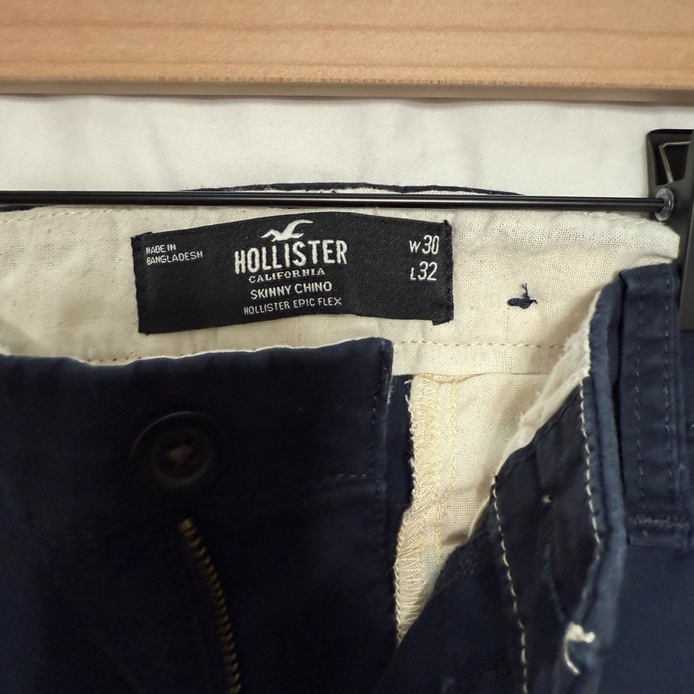 Hollister Dark Blue Skinny Chino Pants